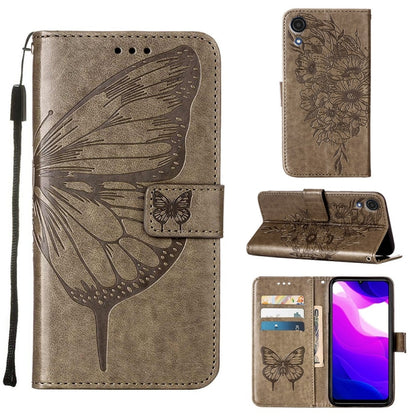 Embossed Butterfly Leather Phone Case, For Samsung Galaxy A03 Core, For Samsung Galaxy A03s 165.8mm, For Samsung Galaxy A23 4G / 5G, For Samsung Galaxy A73 5G