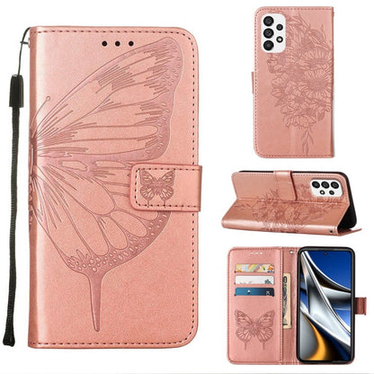 Embossed Butterfly Leather Phone Case, For Samsung Galaxy A03 Core, For Samsung Galaxy A03s 165.8mm, For Samsung Galaxy A23 4G / 5G, For Samsung Galaxy A73 5G