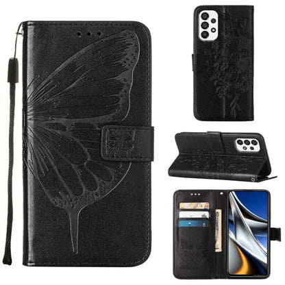 Embossed Butterfly Leather Phone Case, For Samsung Galaxy A03 Core, For Samsung Galaxy A03s 165.8mm, For Samsung Galaxy A23 4G / 5G, For Samsung Galaxy A73 5G