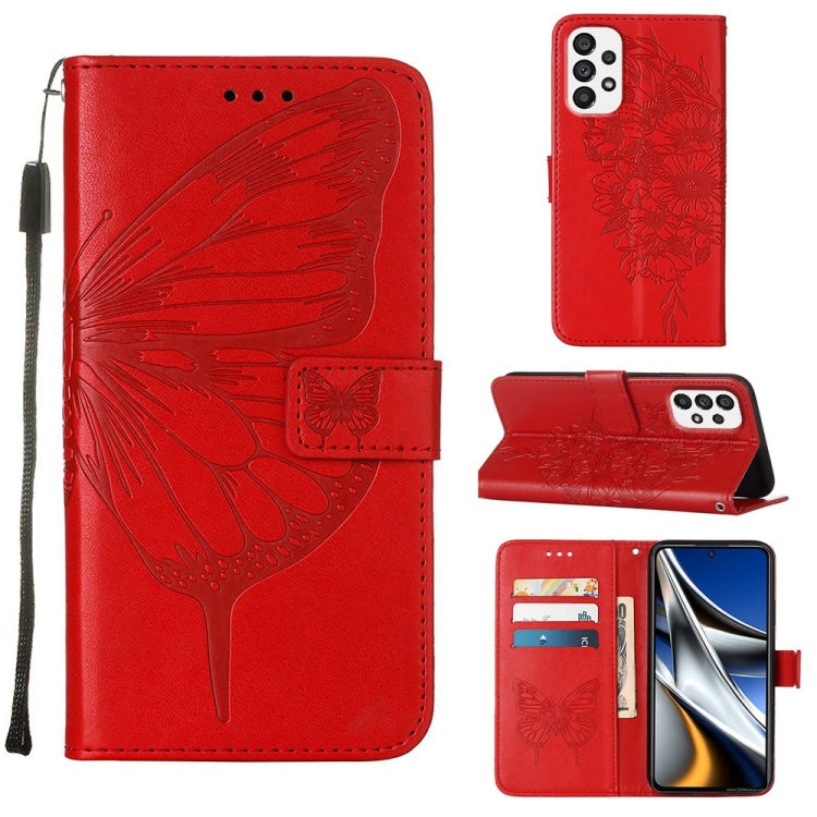 Embossed Butterfly Leather Phone Case, For Samsung Galaxy A03 Core, For Samsung Galaxy A03s 165.8mm, For Samsung Galaxy A23 4G / 5G, For Samsung Galaxy A73 5G