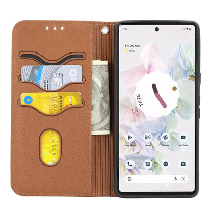Woven Texture Stitching Magnetic PU Leather Phone Case, For Google Pixel 7, For Nokia G21 / G11, For Google Pixel 7 Pro, For Kyocera Android One S9 / Digno Sanga Edition, For Samsung Galaxy M23 / F23 5G Japanese Version, For OPPO Realme C31 4G Global  ...