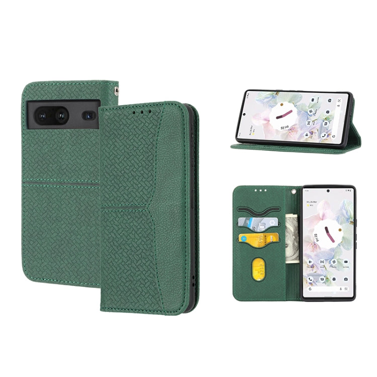 Woven Texture Stitching Magnetic PU Leather Phone Case, For Google Pixel 7, For Nokia G21 / G11, For Google Pixel 7 Pro, For Kyocera Android One S9 / Digno Sanga Edition, For Samsung Galaxy M23 / F23 5G Japanese Version, For OPPO Realme C31 4G Global  ...