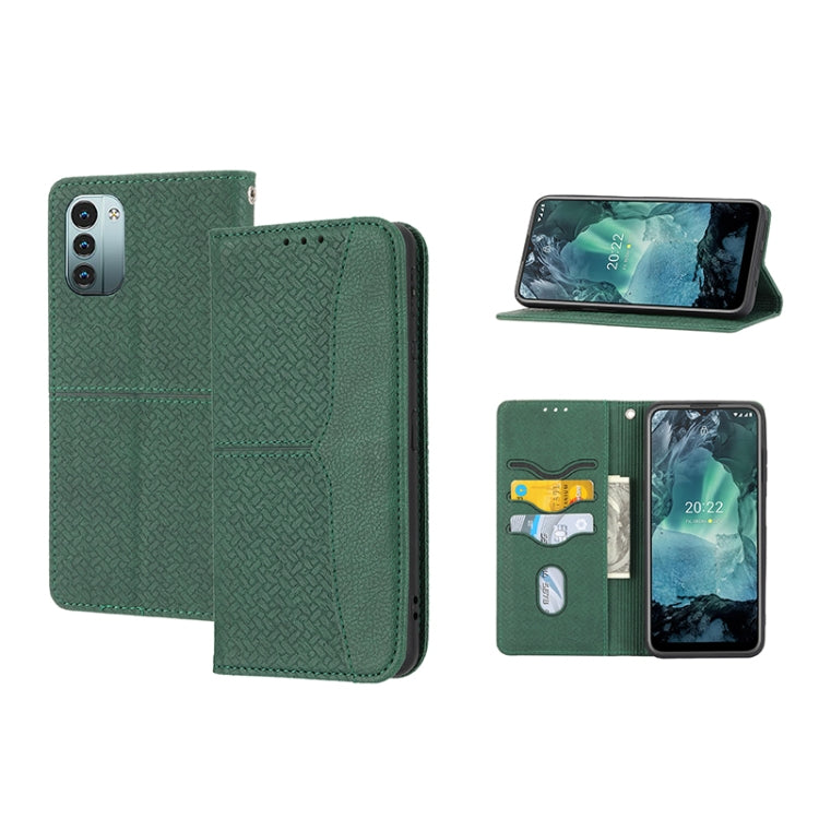 Woven Texture Stitching Magnetic PU Leather Phone Case, For Google Pixel 7, For Nokia G21 / G11, For Google Pixel 7 Pro, For Kyocera Android One S9 / Digno Sanga Edition, For Samsung Galaxy M23 / F23 5G Japanese Version, For OPPO Realme C31 4G Global  ...