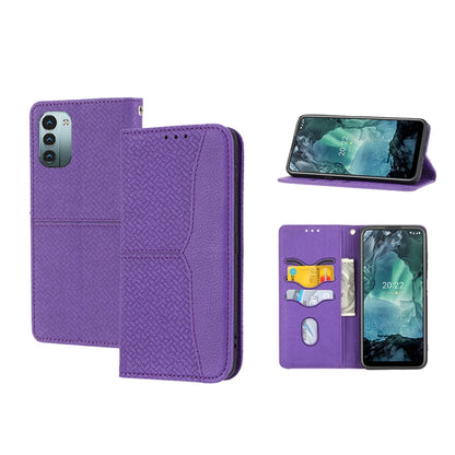 Woven Texture Stitching Magnetic PU Leather Phone Case, For Google Pixel 7, For Nokia G21 / G11, For Google Pixel 7 Pro, For Kyocera Android One S9 / Digno Sanga Edition, For Samsung Galaxy M23 / F23 5G Japanese Version, For OPPO Realme C31 4G Global  ...