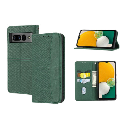 Woven Texture Stitching Magnetic PU Leather Phone Case, For Google Pixel 7, For Nokia G21 / G11, For Google Pixel 7 Pro, For Kyocera Android One S9 / Digno Sanga Edition, For Samsung Galaxy M23 / F23 5G Japanese Version, For OPPO Realme C31 4G Global  ...