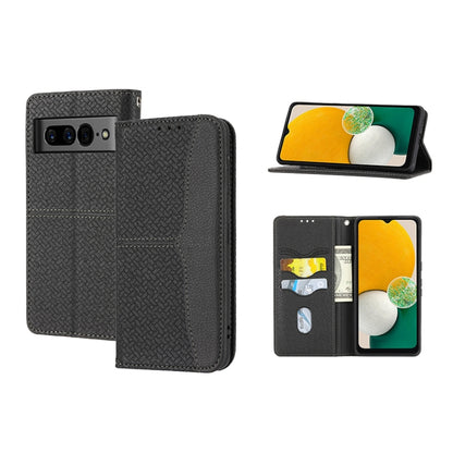 Woven Texture Stitching Magnetic PU Leather Phone Case, For Google Pixel 7, For Nokia G21 / G11, For Google Pixel 7 Pro, For Kyocera Android One S9 / Digno Sanga Edition, For Samsung Galaxy M23 / F23 5G Japanese Version, For OPPO Realme C31 4G Global  ...