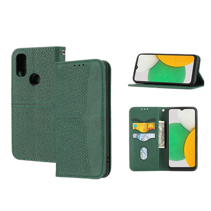Woven Texture Stitching Magnetic PU Leather Phone Case, For Google Pixel 7, For Nokia G21 / G11, For Google Pixel 7 Pro, For Kyocera Android One S9 / Digno Sanga Edition, For Samsung Galaxy M23 / F23 5G Japanese Version, For OPPO Realme C31 4G Global  ...
