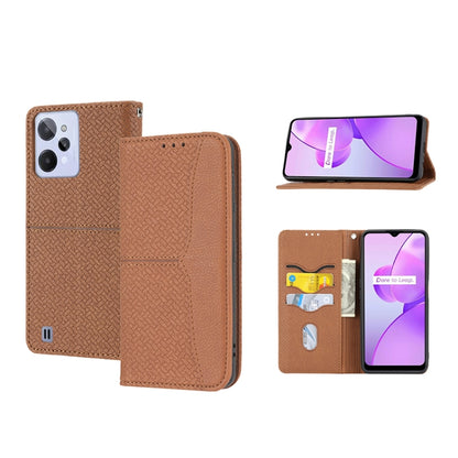Woven Texture Stitching Magnetic PU Leather Phone Case, For Google Pixel 7, For Nokia G21 / G11, For Google Pixel 7 Pro, For Kyocera Android One S9 / Digno Sanga Edition, For Samsung Galaxy M23 / F23 5G Japanese Version, For OPPO Realme C31 4G Global  ...