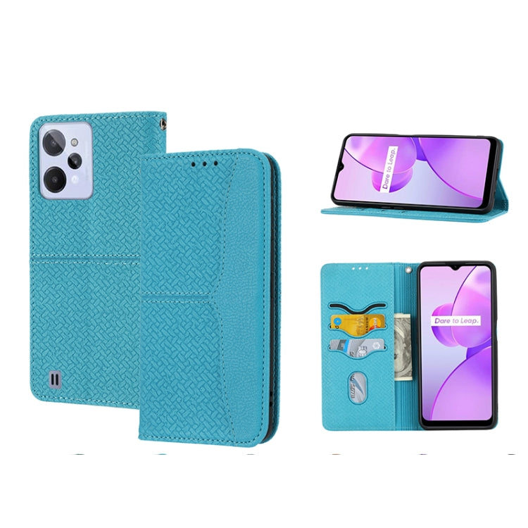 Woven Texture Stitching Magnetic PU Leather Phone Case, For Google Pixel 7, For Nokia G21 / G11, For Google Pixel 7 Pro, For Kyocera Android One S9 / Digno Sanga Edition, For Samsung Galaxy M23 / F23 5G Japanese Version, For OPPO Realme C31 4G Global  ...