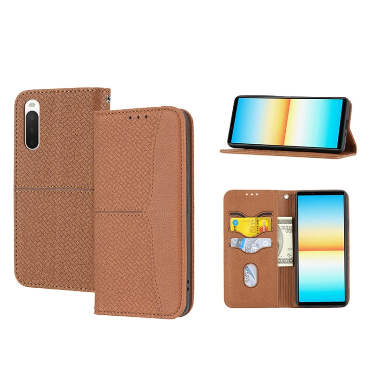 Woven Texture Stitching Magnetic PU Leather Phone Case, For Google Pixel 7, For Nokia G21 / G11, For Google Pixel 7 Pro, For Kyocera Android One S9 / Digno Sanga Edition, For Samsung Galaxy M23 / F23 5G Japanese Version, For OPPO Realme C31 4G Global  ...