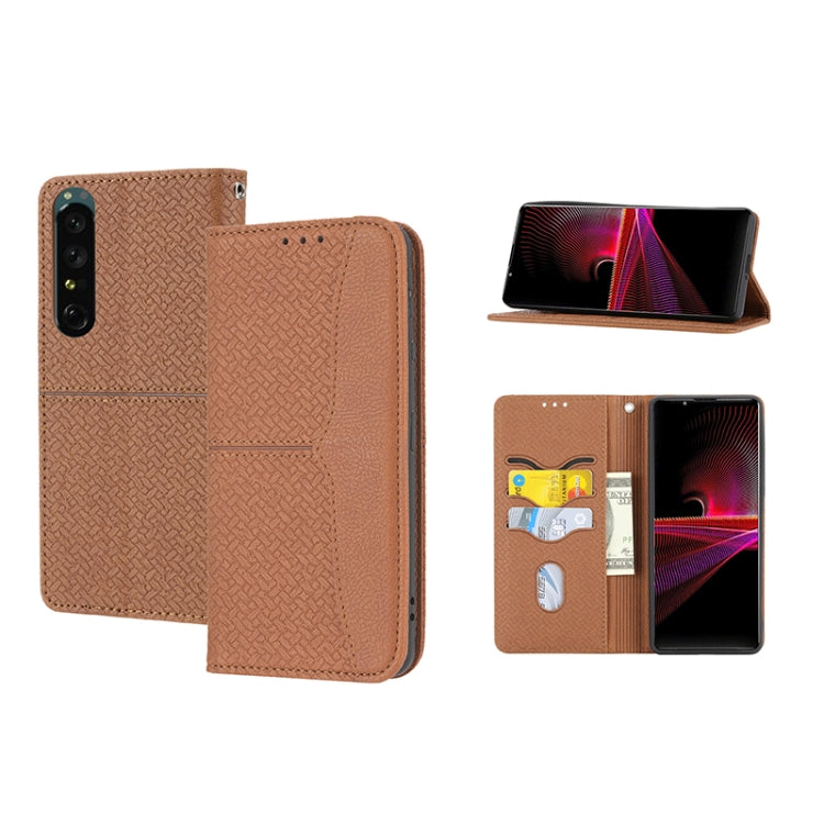 Woven Texture Stitching Magnetic PU Leather Phone Case, For Google Pixel 7, For Nokia G21 / G11, For Google Pixel 7 Pro, For Kyocera Android One S9 / Digno Sanga Edition, For Samsung Galaxy M23 / F23 5G Japanese Version, For OPPO Realme C31 4G Global  ...