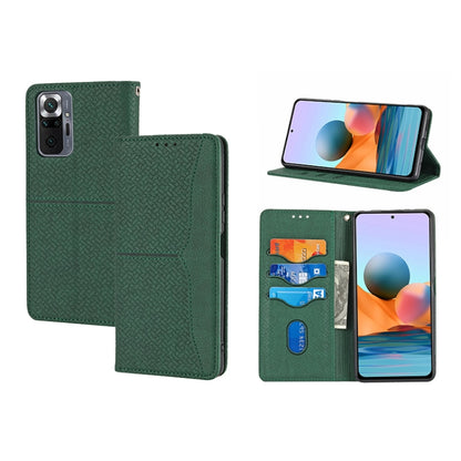 Woven Texture Stitching Magnetic PU Leather Phone Case, For Xiaomi Redmi 10A, For Xiaomi Poco M4 Pro, For Xiaomi Redmi Note 11E, For Xiaomi Redmi 10 5G, For Samsung Galaxy A03s 164.2mm US Version