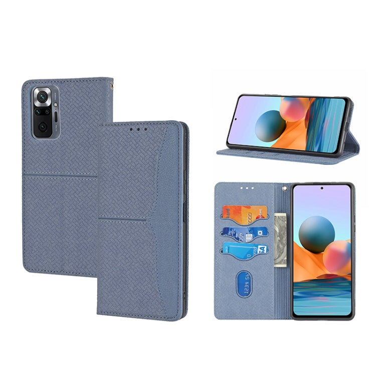 Woven Texture Stitching Magnetic PU Leather Phone Case, For Xiaomi Redmi 10A, For Xiaomi Poco M4 Pro, For Xiaomi Redmi Note 11E, For Xiaomi Redmi 10 5G, For Samsung Galaxy A03s 164.2mm US Version