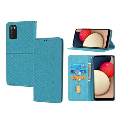 Woven Texture Stitching Magnetic PU Leather Phone Case, For Xiaomi Redmi 10A, For Xiaomi Poco M4 Pro, For Xiaomi Redmi Note 11E, For Xiaomi Redmi 10 5G, For Samsung Galaxy A03s 164.2mm US Version