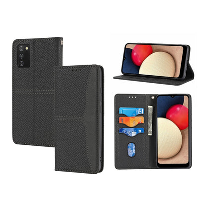 Woven Texture Stitching Magnetic PU Leather Phone Case, For Xiaomi Redmi 10A, For Xiaomi Poco M4 Pro, For Xiaomi Redmi Note 11E, For Xiaomi Redmi 10 5G, For Samsung Galaxy A03s 164.2mm US Version