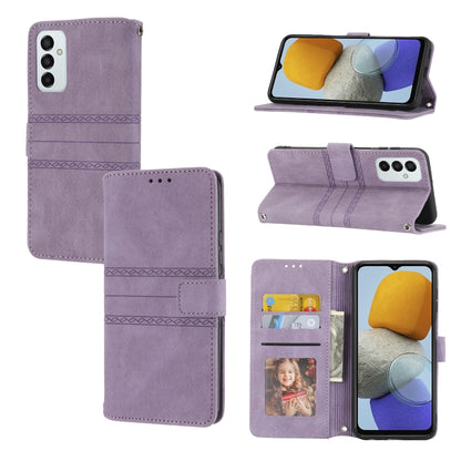 Embossed Striped Magnetic Buckle Horizontal Flip Phone Leather Case, For Samsung Galaxy M23 / F23 5G Japanese Version, For Sony Xperia 10 IV, For Sony Xperia 1 IV, For Xiaomi Redmi 10A, For Xiaomi Redmi 10C 4G Global, For Motorola Moto G Stylus 5G 2022...