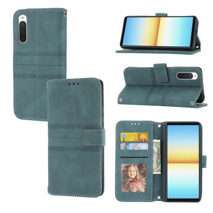Embossed Striped Magnetic Buckle Horizontal Flip Phone Leather Case, For Samsung Galaxy M23 / F23 5G Japanese Version, For Sony Xperia 10 IV, For Sony Xperia 1 IV, For Xiaomi Redmi 10A, For Xiaomi Redmi 10C 4G Global, For Motorola Moto G Stylus 5G 2022...