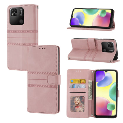 Embossed Striped Magnetic Buckle Horizontal Flip Phone Leather Case, For Samsung Galaxy M23 / F23 5G Japanese Version, For Sony Xperia 10 IV, For Sony Xperia 1 IV, For Xiaomi Redmi 10A, For Xiaomi Redmi 10C 4G Global, For Motorola Moto G Stylus 5G 2022...