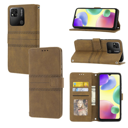 Embossed Striped Magnetic Buckle Horizontal Flip Phone Leather Case, For Samsung Galaxy M23 / F23 5G Japanese Version, For Sony Xperia 10 IV, For Sony Xperia 1 IV, For Xiaomi Redmi 10A, For Xiaomi Redmi 10C 4G Global, For Motorola Moto G Stylus 5G 2022...