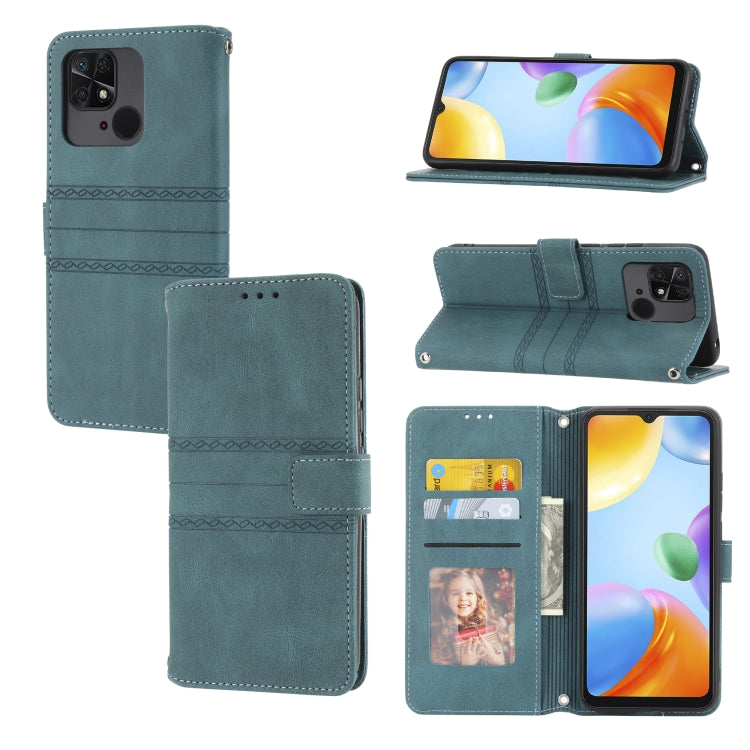 Embossed Striped Magnetic Buckle Horizontal Flip Phone Leather Case, For Samsung Galaxy M23 / F23 5G Japanese Version, For Sony Xperia 10 IV, For Sony Xperia 1 IV, For Xiaomi Redmi 10A, For Xiaomi Redmi 10C 4G Global, For Motorola Moto G Stylus 5G 2022...