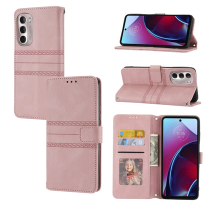 Embossed Striped Magnetic Buckle Horizontal Flip Phone Leather Case, For Samsung Galaxy M23 / F23 5G Japanese Version, For Sony Xperia 10 IV, For Sony Xperia 1 IV, For Xiaomi Redmi 10A, For Xiaomi Redmi 10C 4G Global, For Motorola Moto G Stylus 5G 2022...