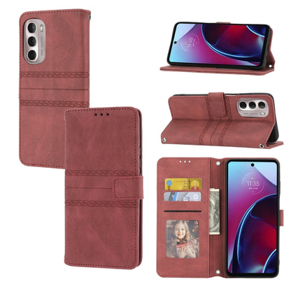 Embossed Striped Magnetic Buckle Horizontal Flip Phone Leather Case, For Samsung Galaxy M23 / F23 5G Japanese Version, For Sony Xperia 10 IV, For Sony Xperia 1 IV, For Xiaomi Redmi 10A, For Xiaomi Redmi 10C 4G Global, For Motorola Moto G Stylus 5G 2022...