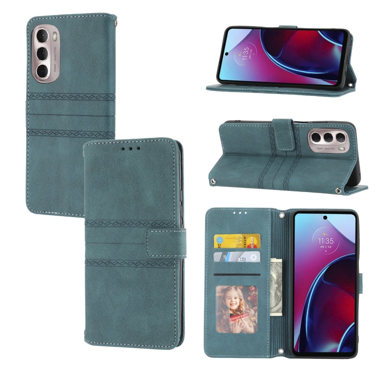 Embossed Striped Magnetic Buckle Horizontal Flip Phone Leather Case, For Samsung Galaxy M23 / F23 5G Japanese Version, For Sony Xperia 10 IV, For Sony Xperia 1 IV, For Xiaomi Redmi 10A, For Xiaomi Redmi 10C 4G Global, For Motorola Moto G Stylus 5G 2022...