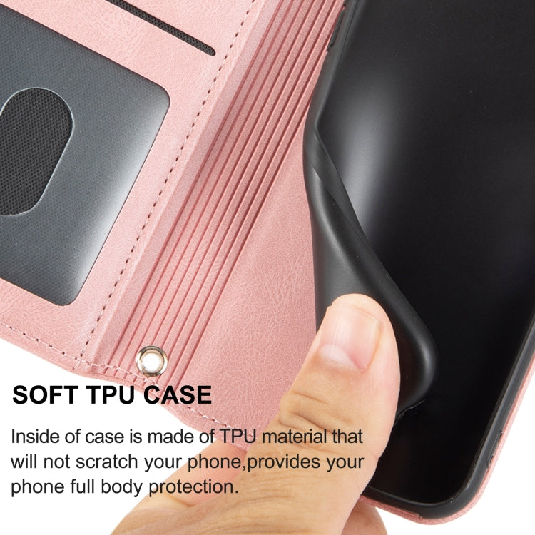 Embossed Striped Magnetic Buckle Horizontal Flip Phone Leather Case, For Samsung Galaxy A03s 164.2mm US Version