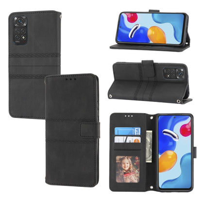 Embossed Striped Magnetic Buckle Horizontal Flip Phone Leather Case, For Samsung Galaxy M23 / F23 5G Japanese Version, For Sony Xperia 10 IV, For Sony Xperia 1 IV, For Xiaomi Redmi 10A, For Xiaomi Redmi 10C 4G Global, For Motorola Moto G Stylus 5G 2022...