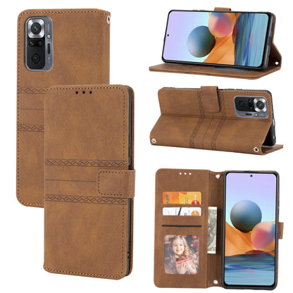 Embossed Striped Magnetic Buckle Horizontal Flip Phone Leather Case, For Samsung Galaxy M23 / F23 5G Japanese Version, For Sony Xperia 10 IV, For Sony Xperia 1 IV, For Xiaomi Redmi 10A, For Xiaomi Redmi 10C 4G Global, For Motorola Moto G Stylus 5G 2022...