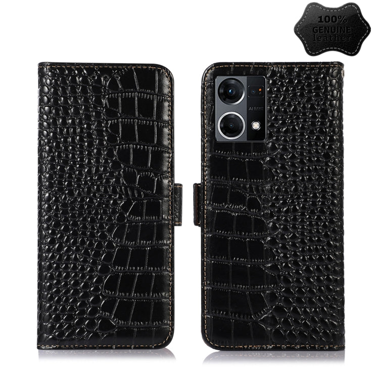 Crocodile Top Layer Cowhide Leather Phone Case, For Alcatel 1B 2022, For Nokia X100, For OPPO Reno7 4G Global/F21 Pro 4G, For Xiaomi Redmi 10A / 9C, For Samsung Galaxy F23 5G / M23, For Samsung Galaxy M33 5G, For Samsung Galaxy M53 5G                  ...
