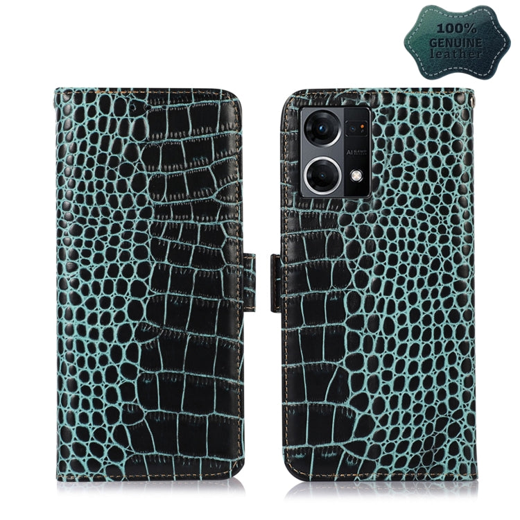 Crocodile Top Layer Cowhide Leather Phone Case, For Alcatel 1B 2022, For Nokia X100, For OPPO Reno7 4G Global/F21 Pro 4G, For Xiaomi Redmi 10A / 9C, For Samsung Galaxy F23 5G / M23, For Samsung Galaxy M33 5G, For Samsung Galaxy M53 5G                  ...