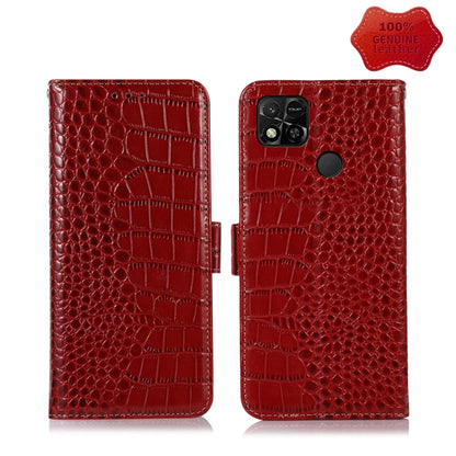 Crocodile Top Layer Cowhide Leather Phone Case, For Alcatel 1B 2022, For Nokia X100, For OPPO Reno7 4G Global/F21 Pro 4G, For Xiaomi Redmi 10A / 9C, For Samsung Galaxy F23 5G / M23, For Samsung Galaxy M33 5G, For Samsung Galaxy M53 5G                  ...