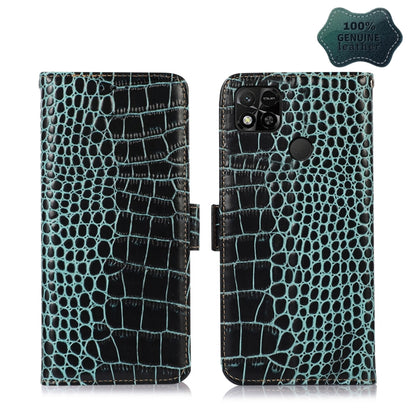 Crocodile Top Layer Cowhide Leather Phone Case, For Alcatel 1B 2022, For Nokia X100, For OPPO Reno7 4G Global/F21 Pro 4G, For Xiaomi Redmi 10A / 9C, For Samsung Galaxy F23 5G / M23, For Samsung Galaxy M33 5G, For Samsung Galaxy M53 5G                  ...