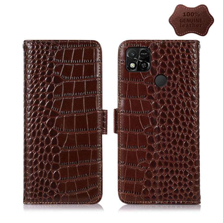 Crocodile Top Layer Cowhide Leather Phone Case, For Alcatel 1B 2022, For Nokia X100, For OPPO Reno7 4G Global/F21 Pro 4G, For Xiaomi Redmi 10A / 9C, For Samsung Galaxy F23 5G / M23, For Samsung Galaxy M33 5G, For Samsung Galaxy M53 5G                  ...