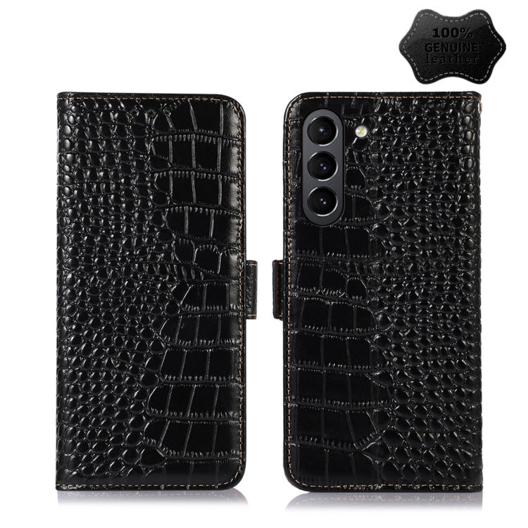 Crocodile Top Layer Cowhide Leather Phone Case, For Alcatel 1B 2022, For Nokia X100, For OPPO Reno7 4G Global/F21 Pro 4G, For Xiaomi Redmi 10A / 9C, For Samsung Galaxy F23 5G / M23, For Samsung Galaxy M33 5G, For Samsung Galaxy M53 5G                  ...