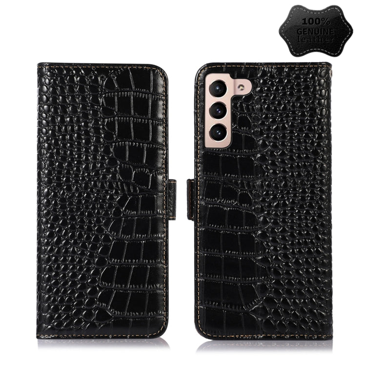 Crocodile Top Layer Cowhide Leather Phone Case, For Alcatel 1B 2022, For Nokia X100, For OPPO Reno7 4G Global/F21 Pro 4G, For Xiaomi Redmi 10A / 9C, For Samsung Galaxy F23 5G / M23, For Samsung Galaxy M33 5G, For Samsung Galaxy M53 5G                  ...
