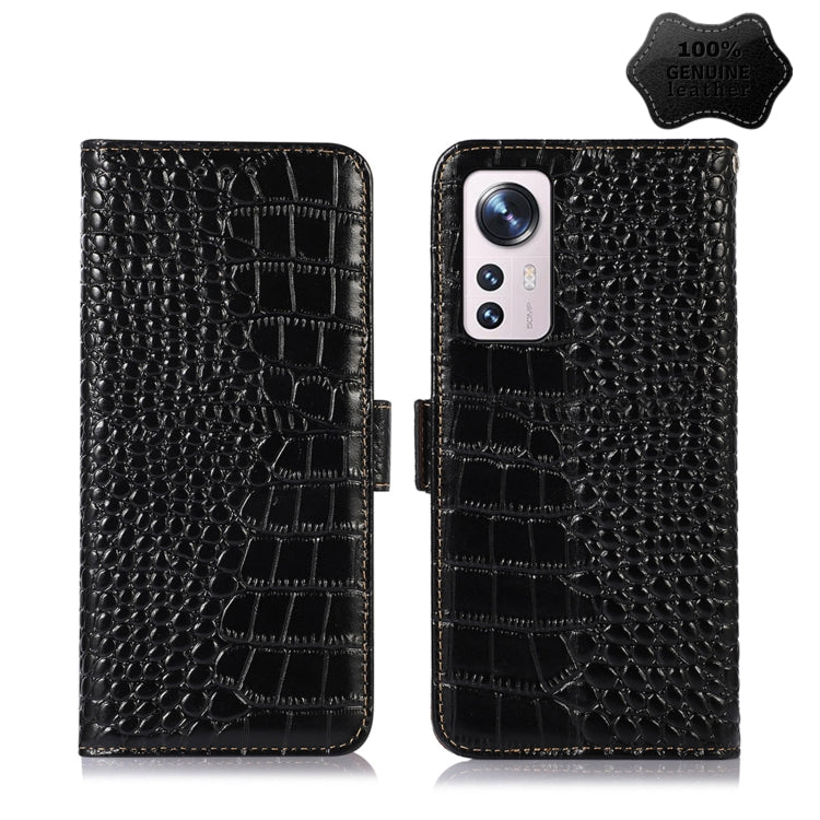 Crocodile Top Layer Cowhide Leather Phone Case, For Alcatel 1B 2022, For Nokia X100, For OPPO Reno7 4G Global/F21 Pro 4G, For Xiaomi Redmi 10A / 9C, For Samsung Galaxy F23 5G / M23, For Samsung Galaxy M33 5G, For Samsung Galaxy M53 5G                  ...