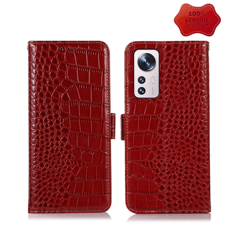 Crocodile Top Layer Cowhide Leather Phone Case, For Alcatel 1B 2022, For Nokia X100, For OPPO Reno7 4G Global/F21 Pro 4G, For Xiaomi Redmi 10A / 9C, For Samsung Galaxy F23 5G / M23, For Samsung Galaxy M33 5G, For Samsung Galaxy M53 5G                  ...