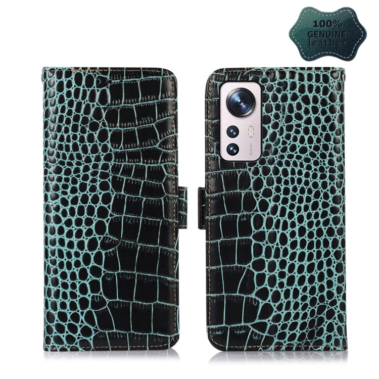 Crocodile Top Layer Cowhide Leather Phone Case, For Alcatel 1B 2022, For Nokia X100, For OPPO Reno7 4G Global/F21 Pro 4G, For Xiaomi Redmi 10A / 9C, For Samsung Galaxy F23 5G / M23, For Samsung Galaxy M33 5G, For Samsung Galaxy M53 5G                  ...