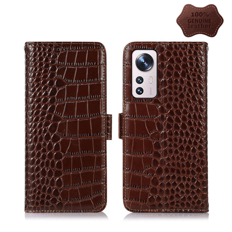 Crocodile Top Layer Cowhide Leather Phone Case, For Alcatel 1B 2022, For Nokia X100, For OPPO Reno7 4G Global/F21 Pro 4G, For Xiaomi Redmi 10A / 9C, For Samsung Galaxy F23 5G / M23, For Samsung Galaxy M33 5G, For Samsung Galaxy M53 5G                  ...