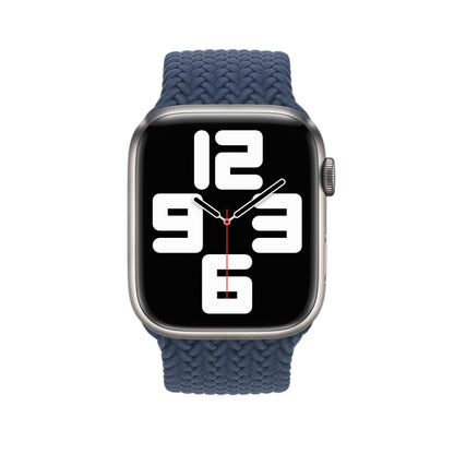 Nylon Braided Watch Band For Apple Watch Series 7 41mm / 6&SE&5&4 40mm / 3&2&1 38mm, 130mm, 145mm, 155mm