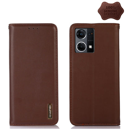 KHAZNEH Nappa Top Layer Cowhide Leather Phone Case, For Alcatel 1B 2022, For Nokia X100, For OPPO Reno7 4G Global/F21 Pro 4G, For Xiaomi Redmi 10A / 9C, For Samsung Galaxy F23 5G / M23, For Samsung Galaxy M33 5G, For Samsung Galaxy M53 5G              ...