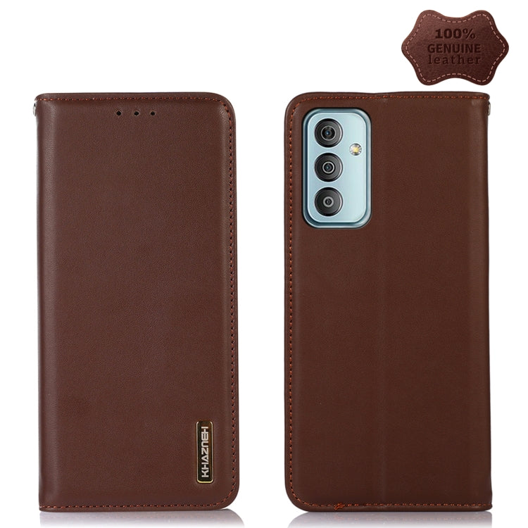 KHAZNEH Nappa Top Layer Cowhide Leather Phone Case, For Alcatel 1B 2022, For Nokia X100, For OPPO Reno7 4G Global/F21 Pro 4G, For Xiaomi Redmi 10A / 9C, For Samsung Galaxy F23 5G / M23, For Samsung Galaxy M33 5G, For Samsung Galaxy M53 5G              ...