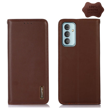 KHAZNEH Nappa Top Layer Cowhide Leather Phone Case, For Alcatel 1B 2022, For Nokia X100, For OPPO Reno7 4G Global/F21 Pro 4G, For Xiaomi Redmi 10A / 9C, For Samsung Galaxy F23 5G / M23, For Samsung Galaxy M33 5G, For Samsung Galaxy M53 5G              ...