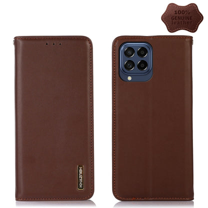 KHAZNEH Nappa Top Layer Cowhide Leather Phone Case, For Alcatel 1B 2022, For Nokia X100, For OPPO Reno7 4G Global/F21 Pro 4G, For Xiaomi Redmi 10A / 9C, For Samsung Galaxy F23 5G / M23, For Samsung Galaxy M33 5G, For Samsung Galaxy M53 5G              ...