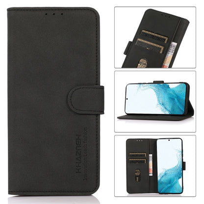 KHAZNEH Matte Texture Leather Phone Case, For Samsung Galaxy S22 5G