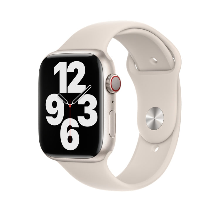 Silicone Watch Band For Apple Watch Series, For Apple Watch Series 9&8&7 41mm / SE 3&SE 2&6&SE&5&4 40mm, For Apple Watch 42mm / 41mm / 40mm / 38mm, For Apple Watch 46mm / 49mm / 45mm / 44mm                                                               ...