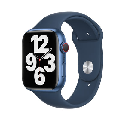 Silicone Watch Band For Apple Watch Series, For Apple Watch Series 9&8&7 41mm / SE 3&SE 2&6&SE&5&4 40mm, For Apple Watch 42mm / 41mm / 40mm / 38mm, For Apple Watch 46mm / 49mm / 45mm / 44mm                                                               ...