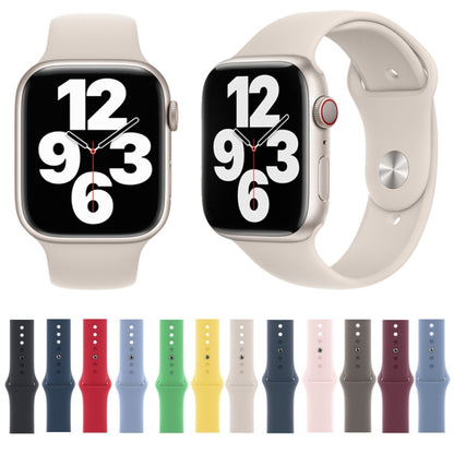 Silicone Watch Band For Apple Watch Series, For Apple Watch Series 9&8&7 41mm / SE 3&SE 2&6&SE&5&4 40mm, For Apple Watch 42mm / 41mm / 40mm / 38mm, For Apple Watch 46mm / 49mm / 45mm / 44mm                                                               ...